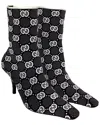 Gucci 75mm Interlocking G Knit Boots In Black Knit