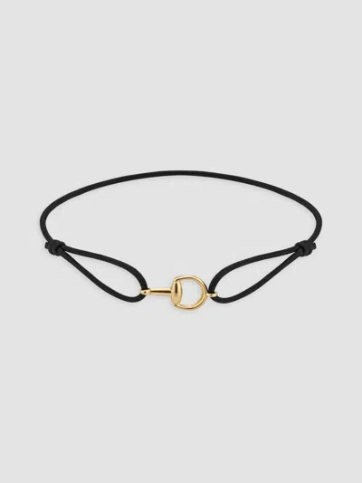 Gucci Women's Cotton & 18k Yellow Gold Horsebit Bracelet In Multi