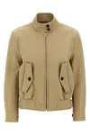 Gucci Cotton Bomber Jacket Casual Jackets And Parka Beige In Neutral
