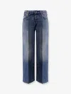 Gucci Women Cotton Jeans With  Rosso Ancora Naplak Tag In Black