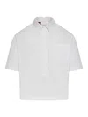 Gucci Shirt With Embossed Logo In White