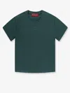 Gucci Women Cotton T-shirt With Gg Incrocio Logo Detail In Green