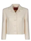 Gucci Women's Crãªpe De Chine Jacket In Neutral