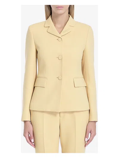 Gucci Women's Cream Coloured Wool Crãªpe Jacket