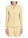 Gucci Wool Crêpe Jacket In Yellow