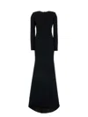 Gucci Black Crepe Long Dress