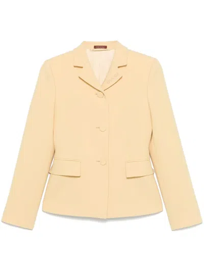 Gucci Women Crepe Wool Blazer In Brown