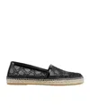 Gucci Espadrilles With Gg Crystals In Black