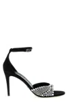 Gucci Crystal High-heeled Sandals In Black