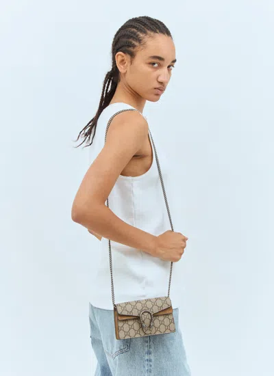 Gucci Women Dionsysus Gg Super Mini Shoulder Bag In Brown