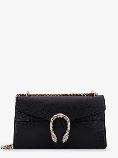 Gucci Women Dionysus Leather Shoulder Bag In Black