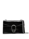 Gucci Dionysus Leather Shoulder Bag In Black