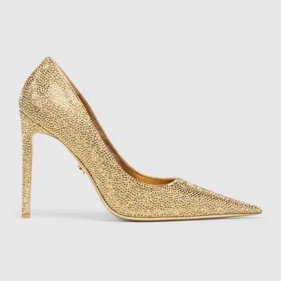 Gucci Women's Donna Crystal Pump In Gold