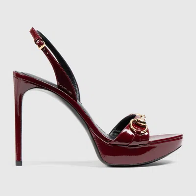 Gucci Women's Donna Platform Sandal In Burgundy