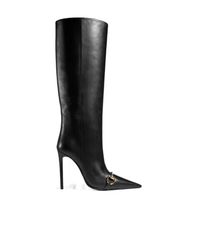 Gucci Women's Boot With Horsebit In Black