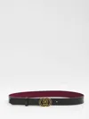 Gucci Belt With Interlocking G Buckle In Black