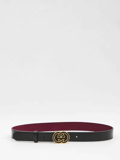 Gucci Women Doppia G Belt In Black