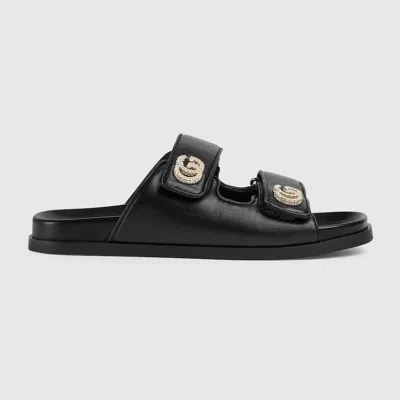 GUCCI GUCCI WOMEN'S SANDAL WITH DOUBLE G