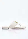Gucci Double G Marmont Thong Sandals In White