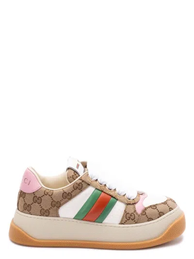 GUCCI WOMEN'S DOUBLE SCREENER SNEAKERS
