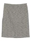 Gucci Women Double Wool Skirt In Gray