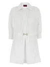 Gucci Women Cotton Poplin Shirt With Horsebit Hardware