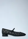 Gucci Women Embellished Gg Ballerina Flats In Black