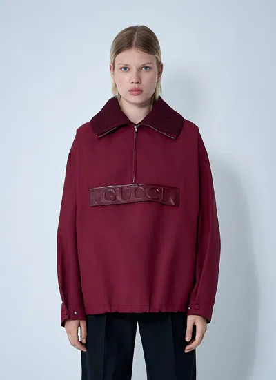 Gucci Women Embossed Bomber Sweatshirt