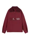 Gucci Embossed Gabardine Bomber Jacket In Red
