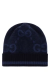 Gucci Cashmere Embroidered Beanie Hat In Multicolor
