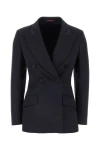 Gucci Women Black Wool Blend Blazer In Black