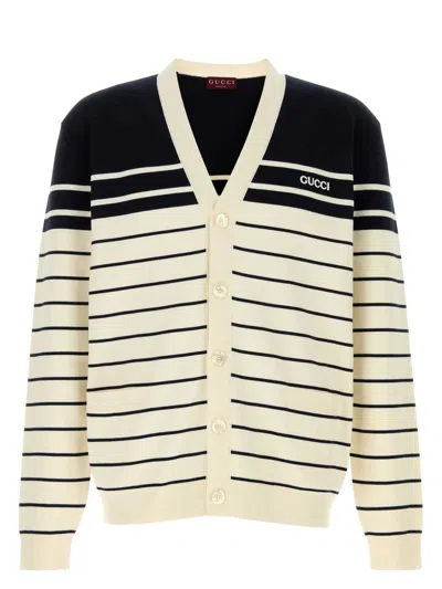 GUCCI WOMEN'S EMBROIDERED COTTON CARDIGAN