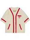 GUCCI WOMEN'S EMBROIDERED COTTON JACKET