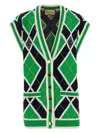 Gucci Women's Embroidered Cotton Vest