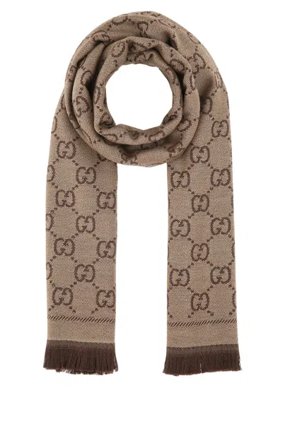 Gucci Women Embroidered Wool Scarf