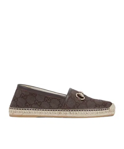 Gucci Women's Espadrille With Horsebit In Brown