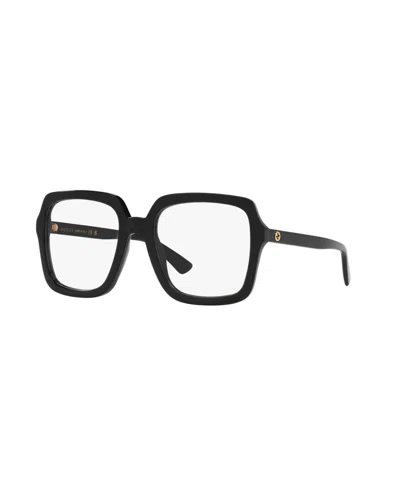 Gucci Gg1318o-001 Black-black-transparent In Crl