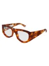 Gucci 1917s Acetate Rectangular Optical Frames In Brown