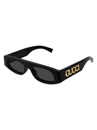 Gucci Women's Fashion Show Gg1771s 51mm Geometric Sunglasses In Black