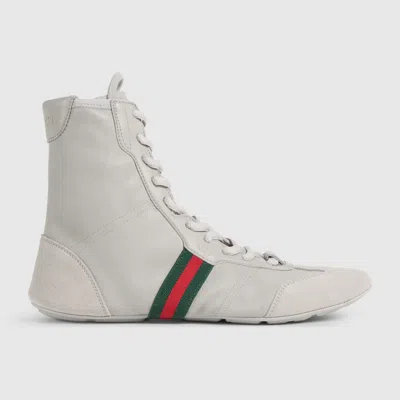Gucci Women's Flex High-top Sneaker In Gray