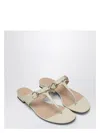 Gucci Flip-flops With Ivory Leather Clamp Women