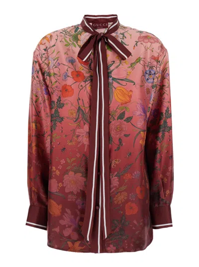 GUCCI GUCCI WOMEN FLORA DEGRADE SHIRT