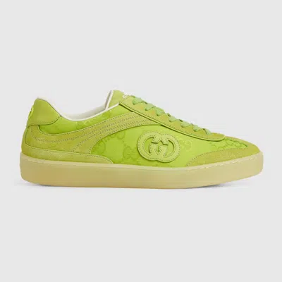 Gucci G75 Suede-trimmed Sneakers