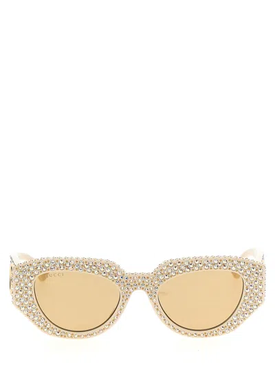 Gucci Women Geometric Crystal Sunglasses