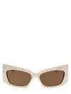 Gucci Geometric Crystal Sunglasses