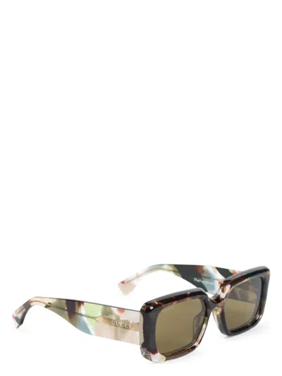 Gucci Women's 1906 Rectangular Sunglasses In Green