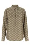 Gucci Women Gg Blouse In Cream
