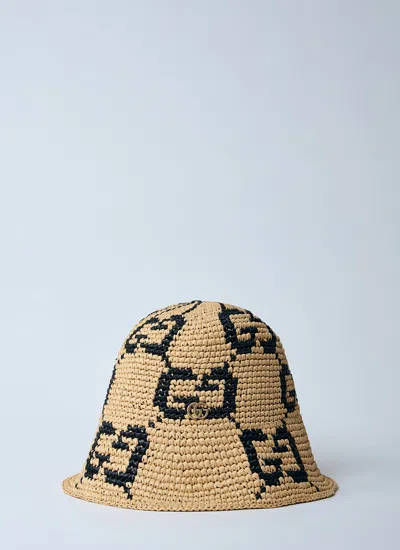 Gucci Women Gg Bucket Hat In Brown