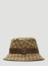 Gucci Women Gg Canvas Bucket Hat In Brown