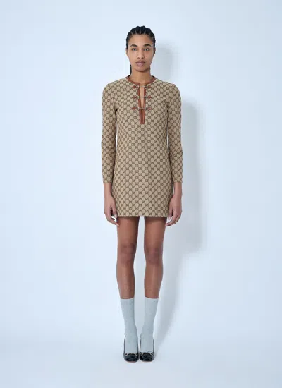 GUCCI GUCCI WOMEN GG CANVAS DRESS